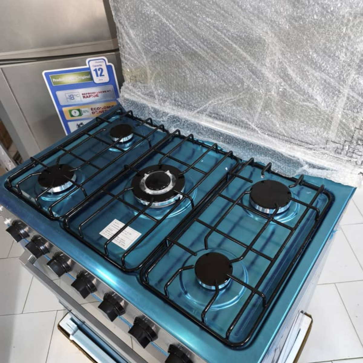 Gazinière 5 feux avec double four